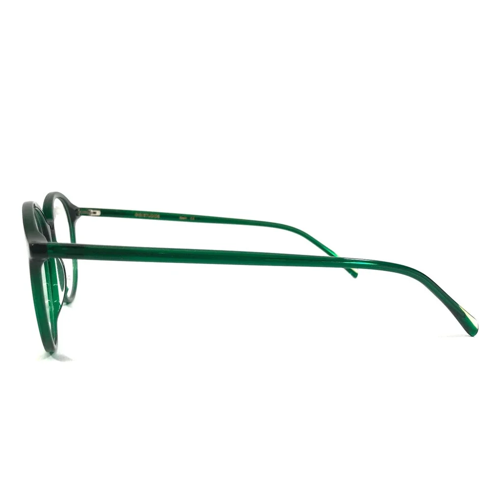 Gigi Studios Eyeglasses Frames KOBE 8099/7 Clear Dark Green Round 51-18-145